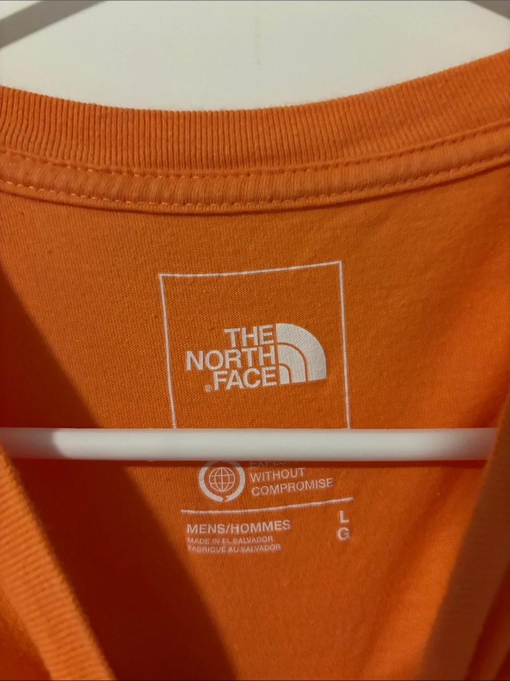 The North Face Orange Short-Sleeve Logo Tee
